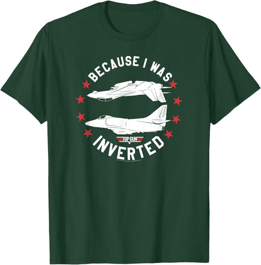 Top Gun Inverted Fighter Pilot Action Movie T-Shirt - T-Shirt | Forest