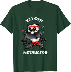 Tai Chi Instructor Shirt Apparel Fighting Panda T Shirt T-Shirt - T-Shirt | Forest