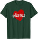 Pilates Love Funny Cute Heart Gym Teacher Pilates Class Men Women Kids T-Shirt - T-Shirt | Forest