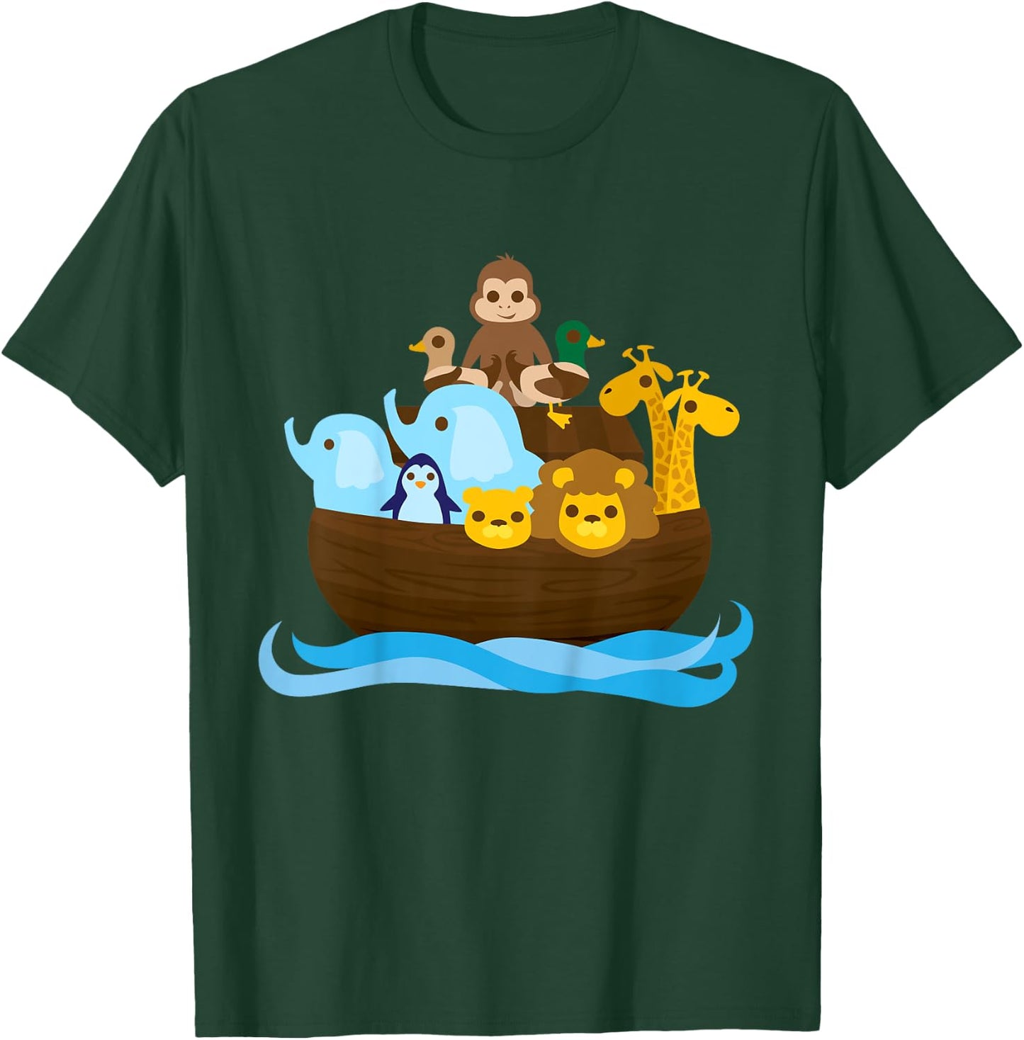 Noah's Ark Cute - Colorful Design Edition T-Shirt - T-Shirt | Forest