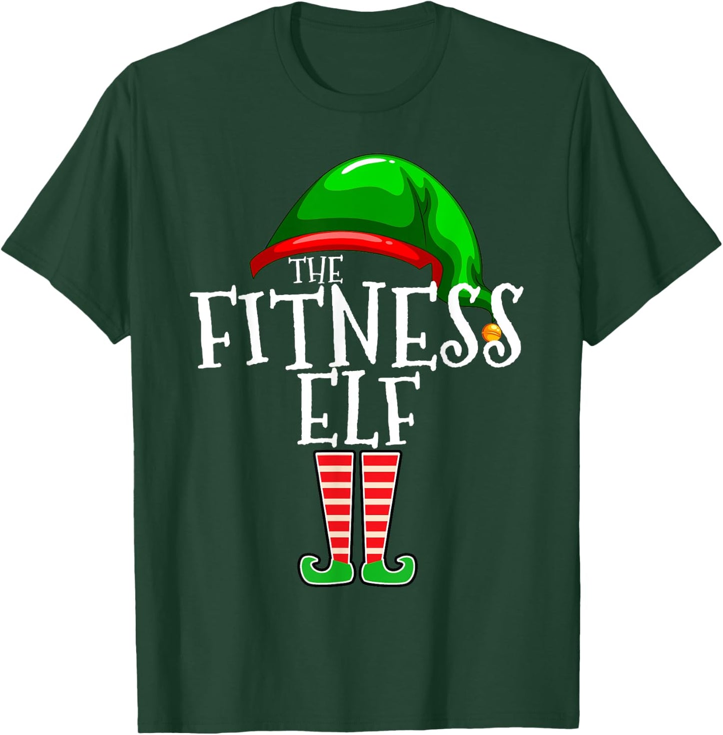 Fitness Elf Group Matching Family Christmas Gift Set Workout T-Shirt - T-Shirt | Forest