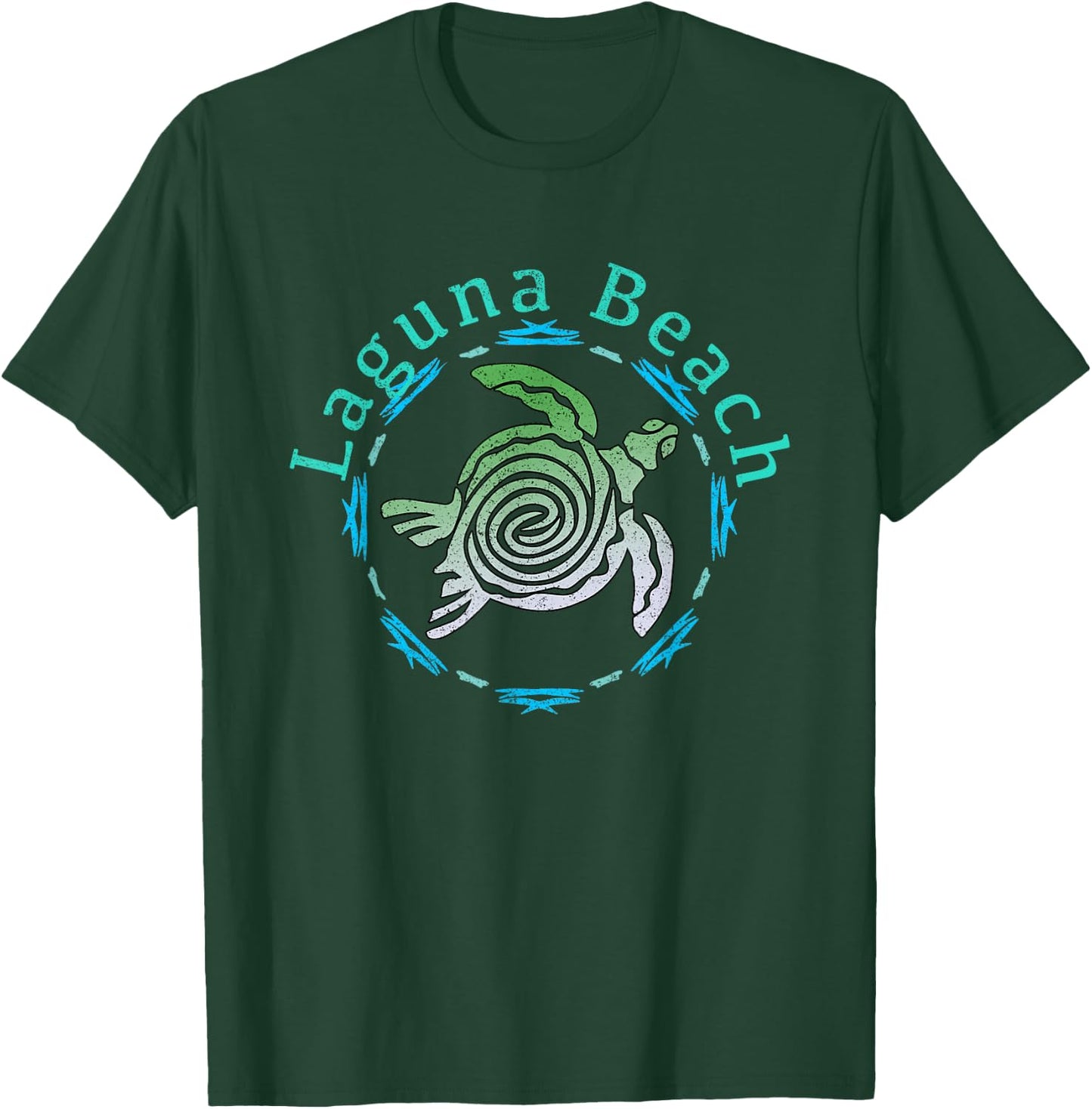 Laguna Beach Vintage Tribal Turtle T-Shirt - T-Shirt | Forest