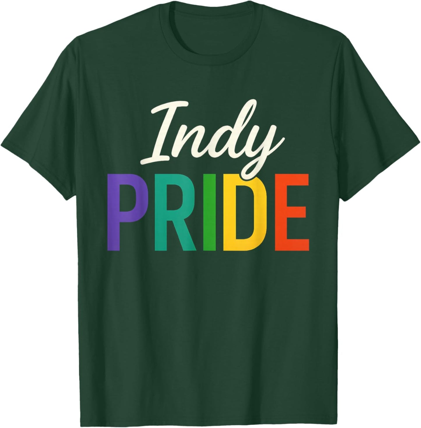 Indy Pride, Cute Gay Pride Month T-Shirt - T-Shirt | Forest