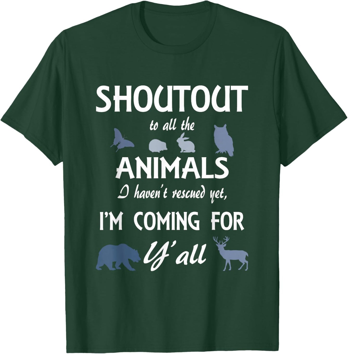 Wildlife Rescue Funny Animal Lover gift Protect Wild Animals T-Shirt - T-Shirt | Forest
