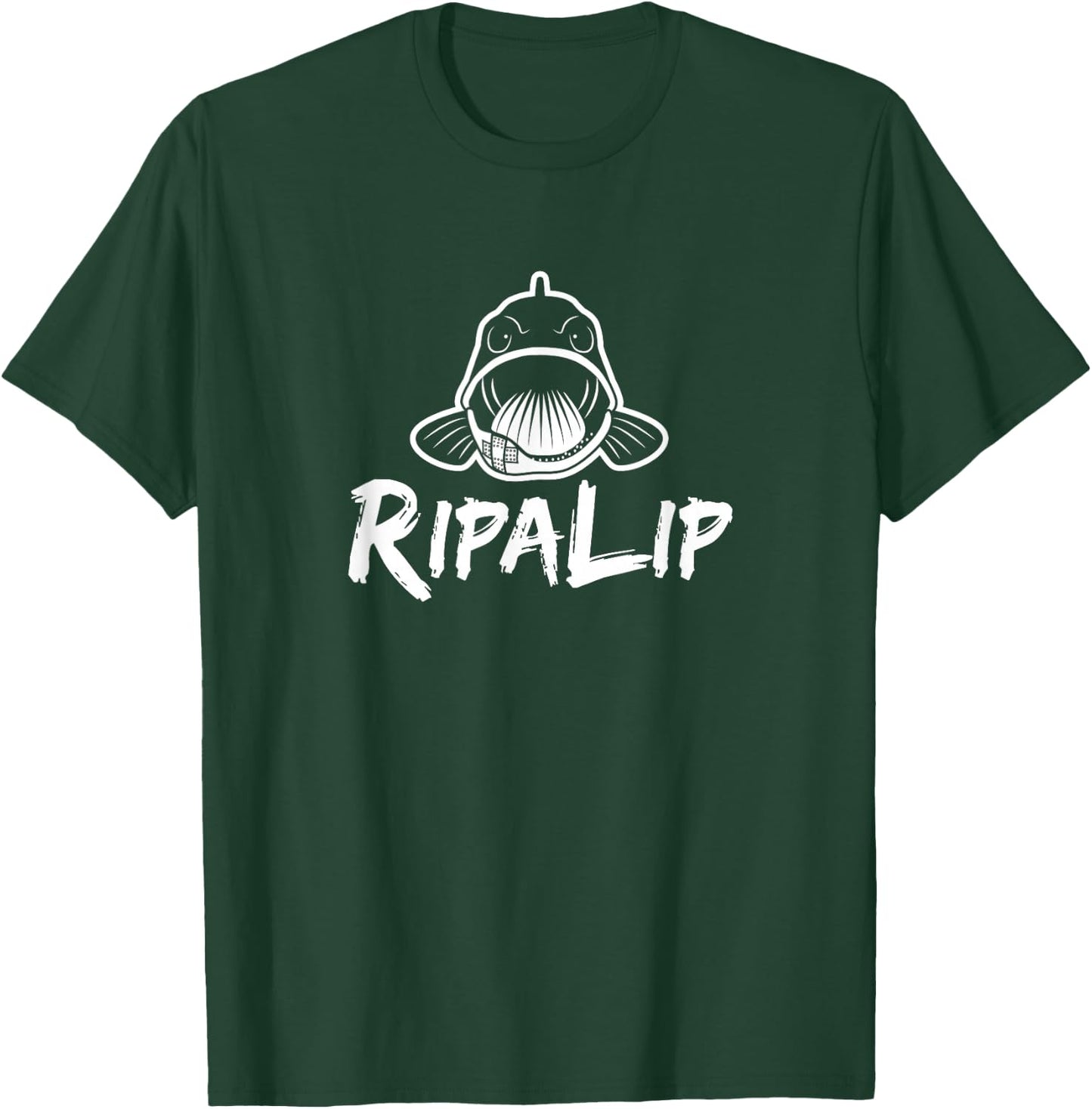 RipaLip Bass fishing T-Shirt - T-Shirt | Forest