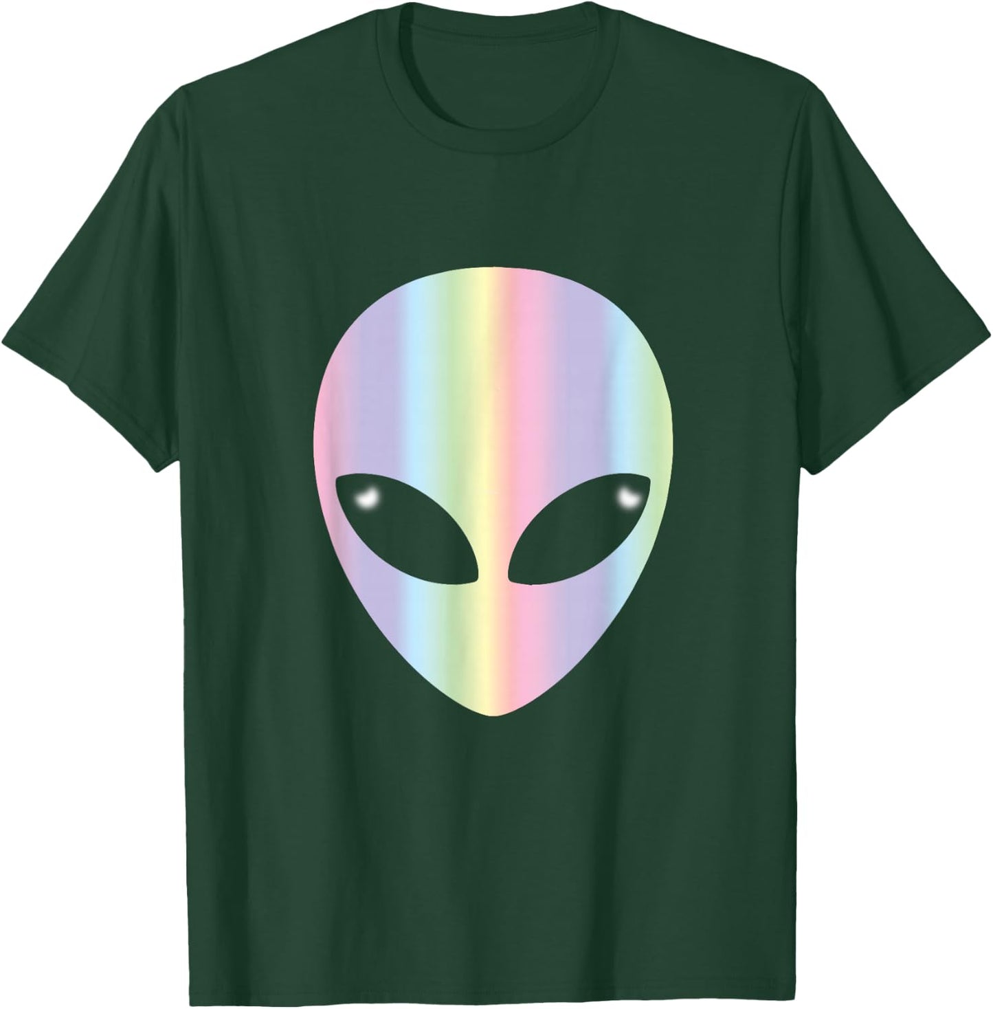 Alien Head T Shirt-Colorful Alien T-Shirt - T-Shirt | Forest
