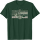 Bluegrass /USA Flag Guitar Banjo Mandolin T-Shirt - T-Shirt | Forest