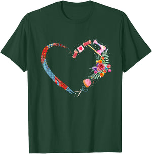 Quilting , sewing my heart loves T-Shirt - T-Shirt | Forest