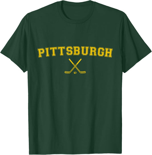 Pittsburgh Pennsylvania Hockey Player Shirt T-Shirt - T-Shirt | Forest