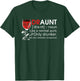 Funny Drunk Aunt Definition Drink Wine Lover T-Shirt - T-Shirt | Forest
