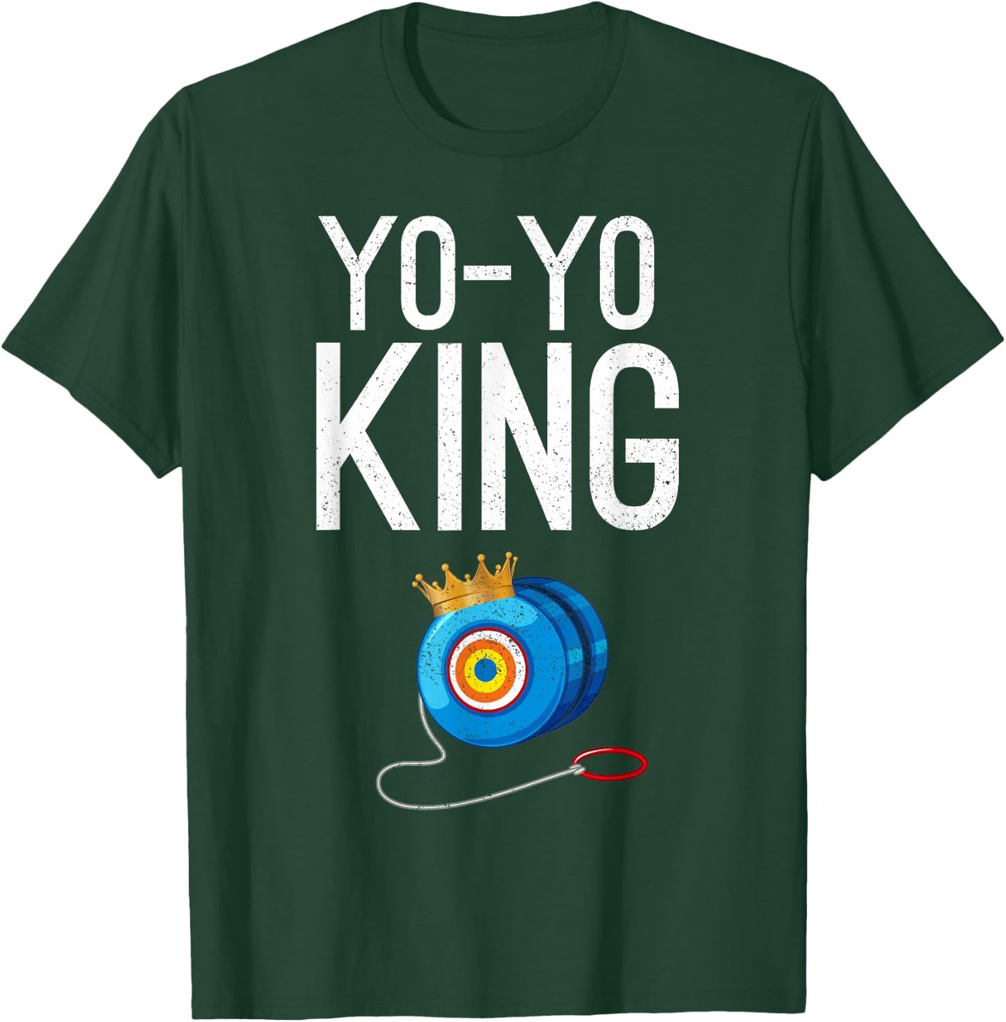 Yo-Yo King Crown Funny YoYo Enthusiast Gift T-Shirt - T-Shirt | Forest