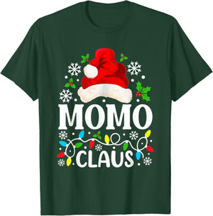 Momo Claus Funny Christmas Family Matching Grandma T-Shirt - T-Shirt | Forest