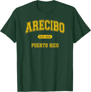 Retro School-Style Arecibo, Puerto Rico 1616 T-Shirt - T-Shirt | Forest