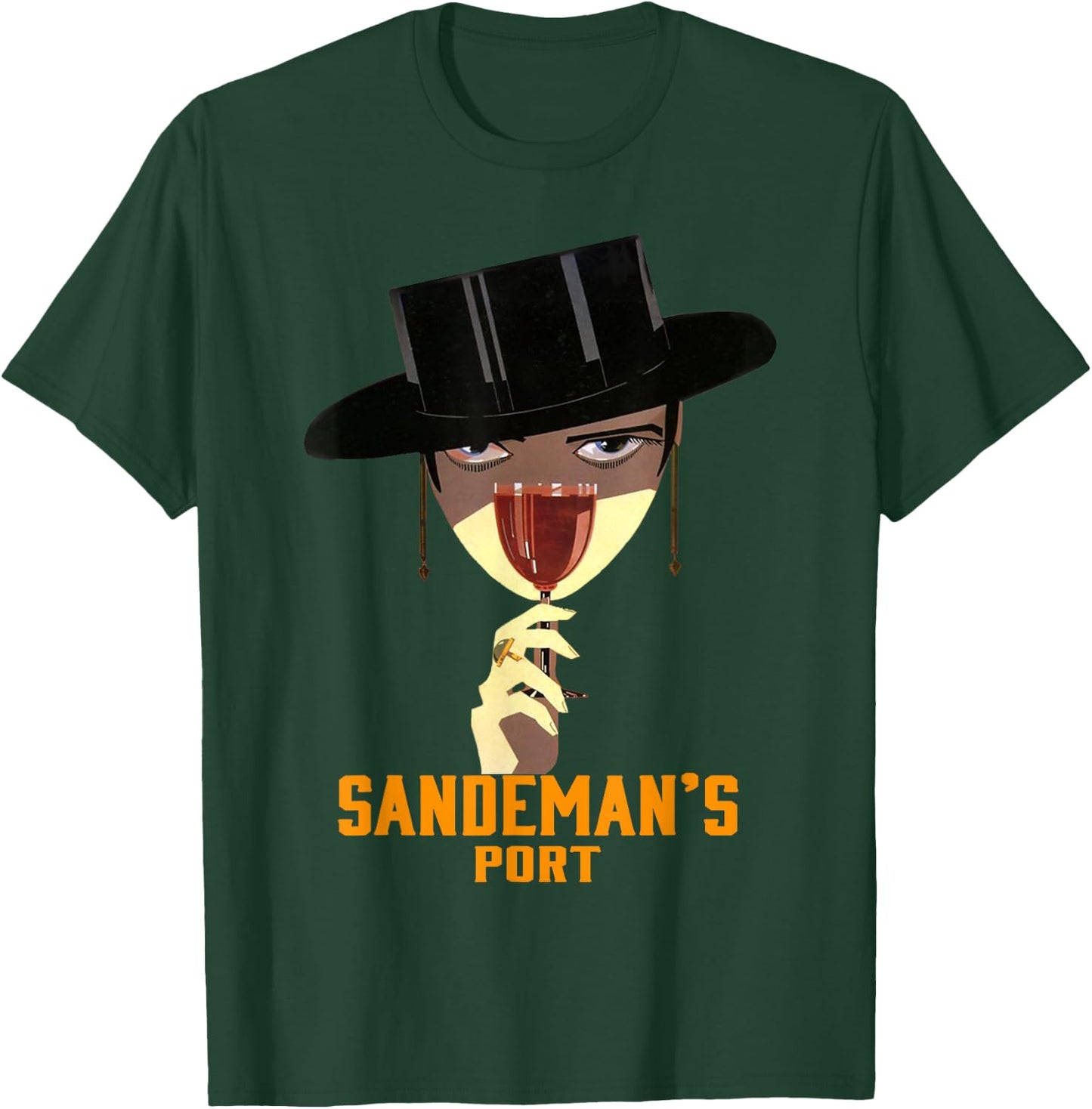 Sandeman's Port Vintage Wine Advertisement Art Deco T-Shirt - T-Shirt | Forest