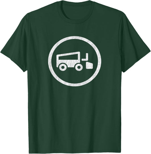 Beer League Hockey Ice Scraper Logo Men Women T-Shirt - T-Shirt | Forest