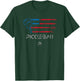 Pickleball Distressed USA Flag Design T-Shirt - T-Shirt | Forest