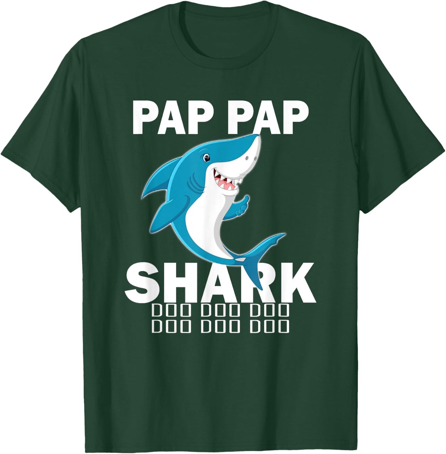 Pap Pap Shark Shirt Fathers Day Gift For Pap Pap T-Shirt - T-Shirt | Forest