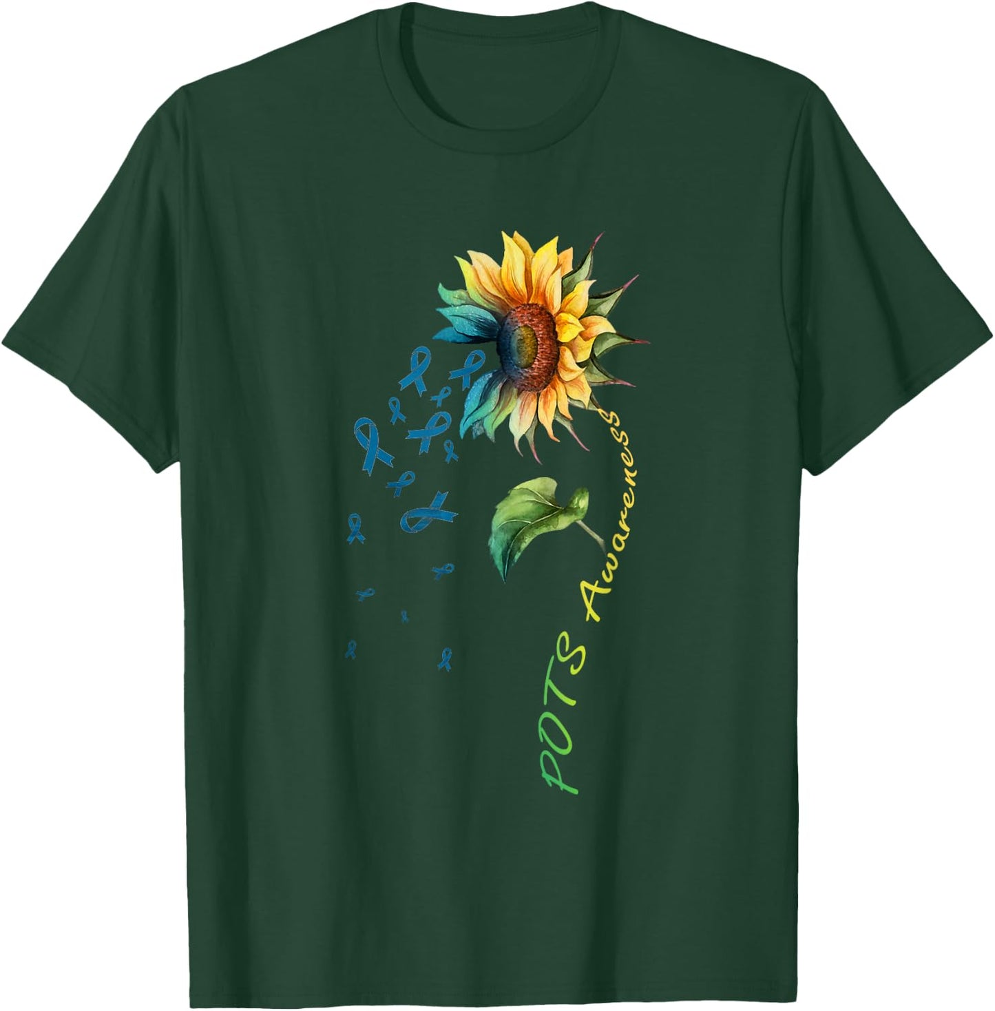 POTS Awareness Sunflower Shirt T-Shirt - T-Shirt | Forest