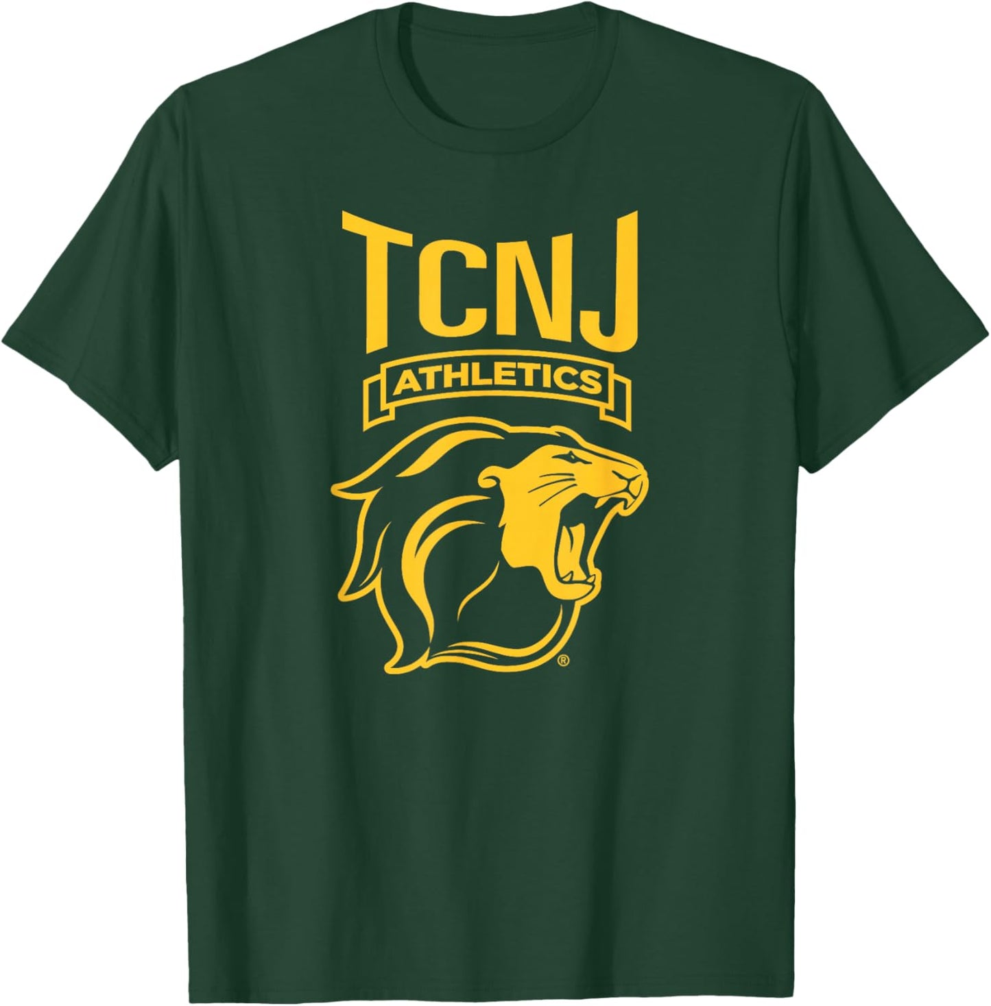 The College of New Jersey TCNJ Lions Athletics Logo T-Shirt - T-Shirt | Forest