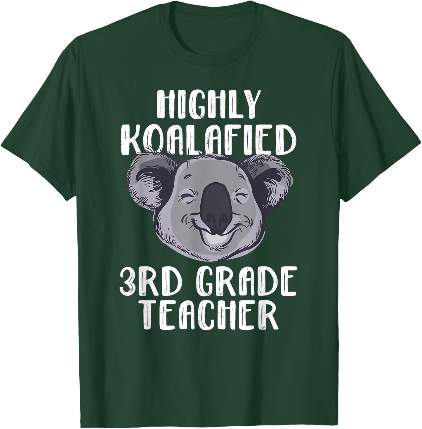 Funny 3rd Grade Teacher Koala Bear Shirt And Men T-Shirt - T-Shirt | Forest