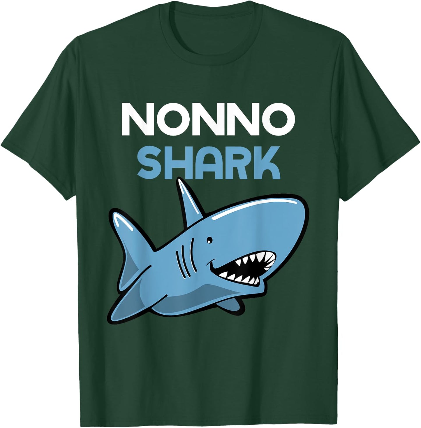 Nonno Shark Funny Family T-Shirt - T-Shirt | Forest
