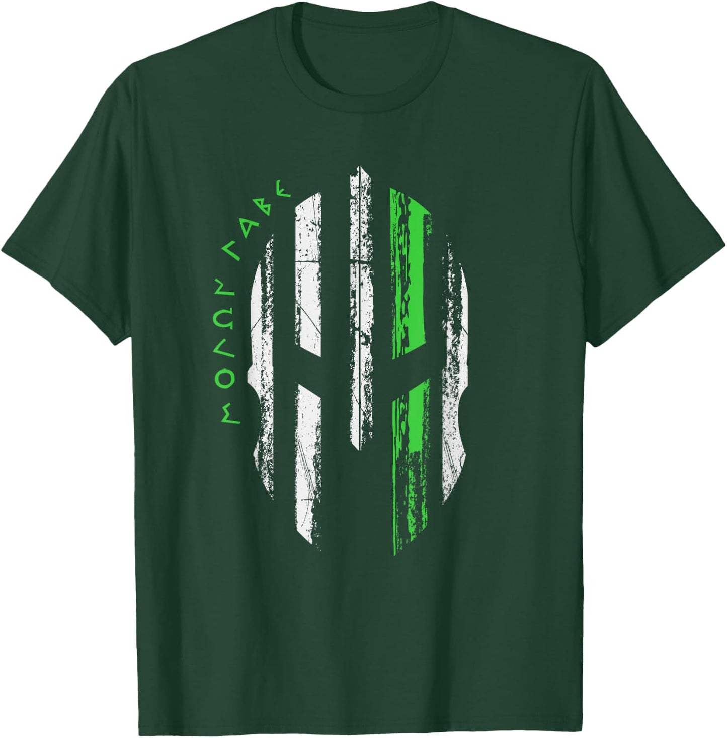 Non-Hodgkins Lymphoma Awareness - Spartan Warrior Helmet T-Shirt - T-Shirt | Forest