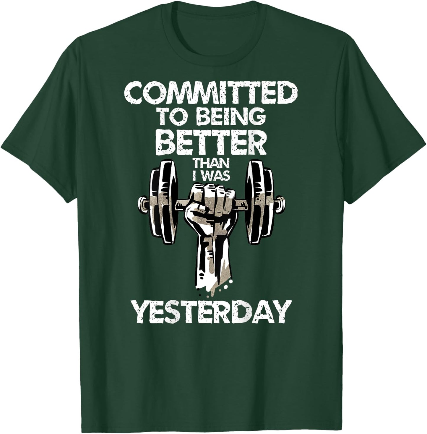 Weightlifting Fitness T-Shirt - T-Shirt | Forest