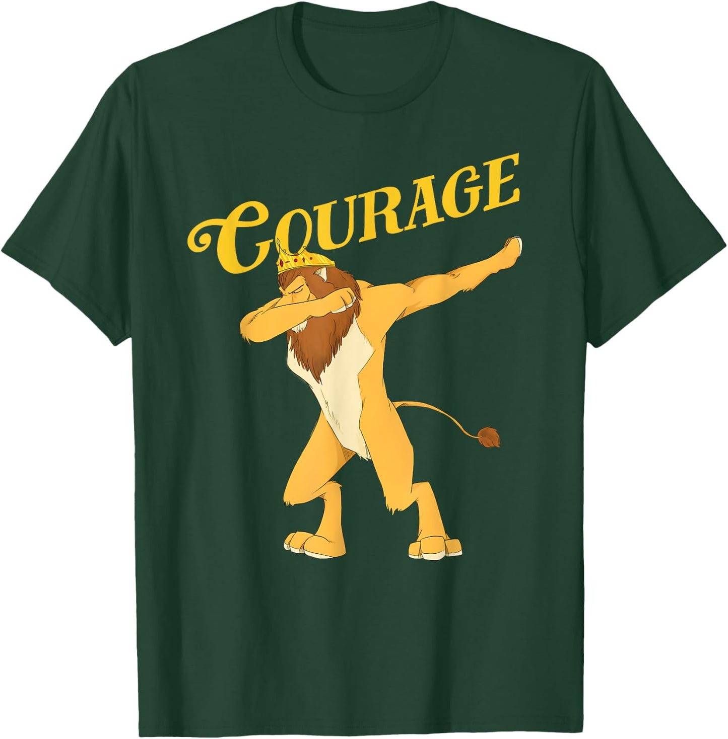OZ Cowardly Dabbing Lion Courage Shirt Art-Wizard Of Oz T-Shirt - T-Shirt | Forest