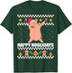 HAPPY HOGLIDAYS Ugly Christmas Sweater Xmas Pig Dabbing Meme T-Shirt - T-Shirt | Forest