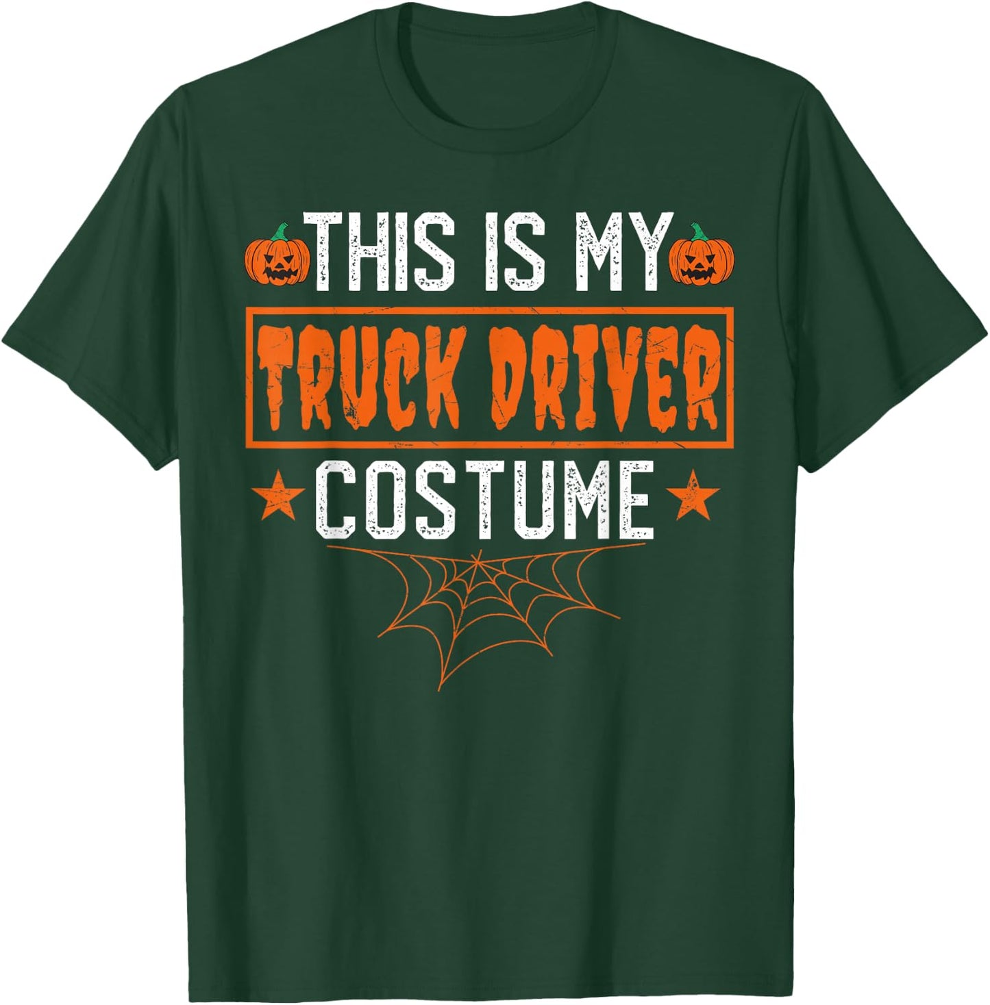 This Is My Truck Driver Costume Funny Halloween T-Shirt - T-Shirt | Forest