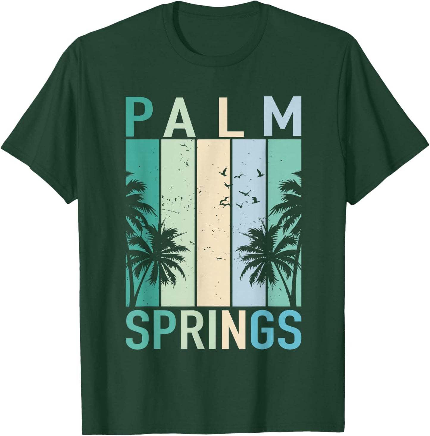 Vintage Palm Springs California Ca Vacation Souvenir Gifts T-Shirt - T-Shirt | Forest