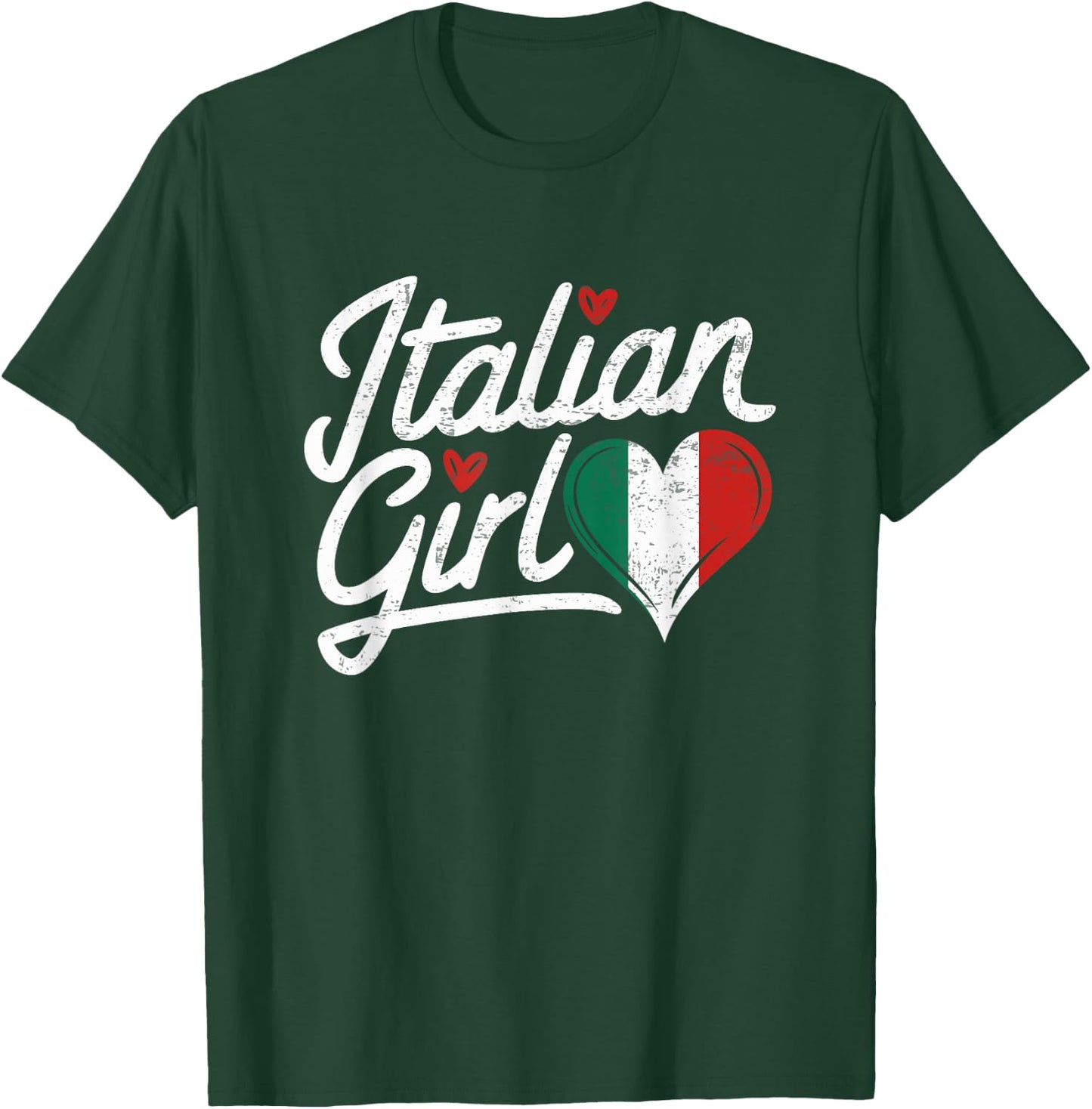 Culture italian Roots Italy Flag Cute Italian Girl italia T-Shirt - T-Shirt | Forest