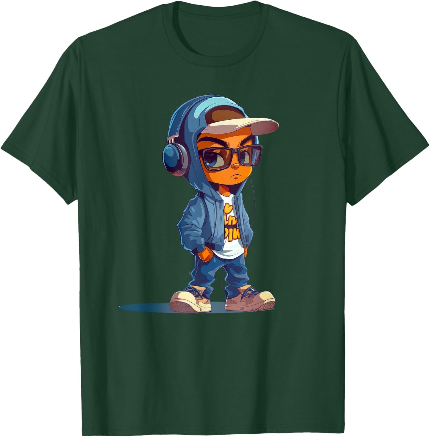 Cute Cool Rap Funny Boy Hip Hop Hiper Street wear T-Shirt - T-Shirt | Forest