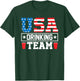 USA Drinking Team Funny Drinking Beer Lover T-Shirt - T-Shirt | Forest
