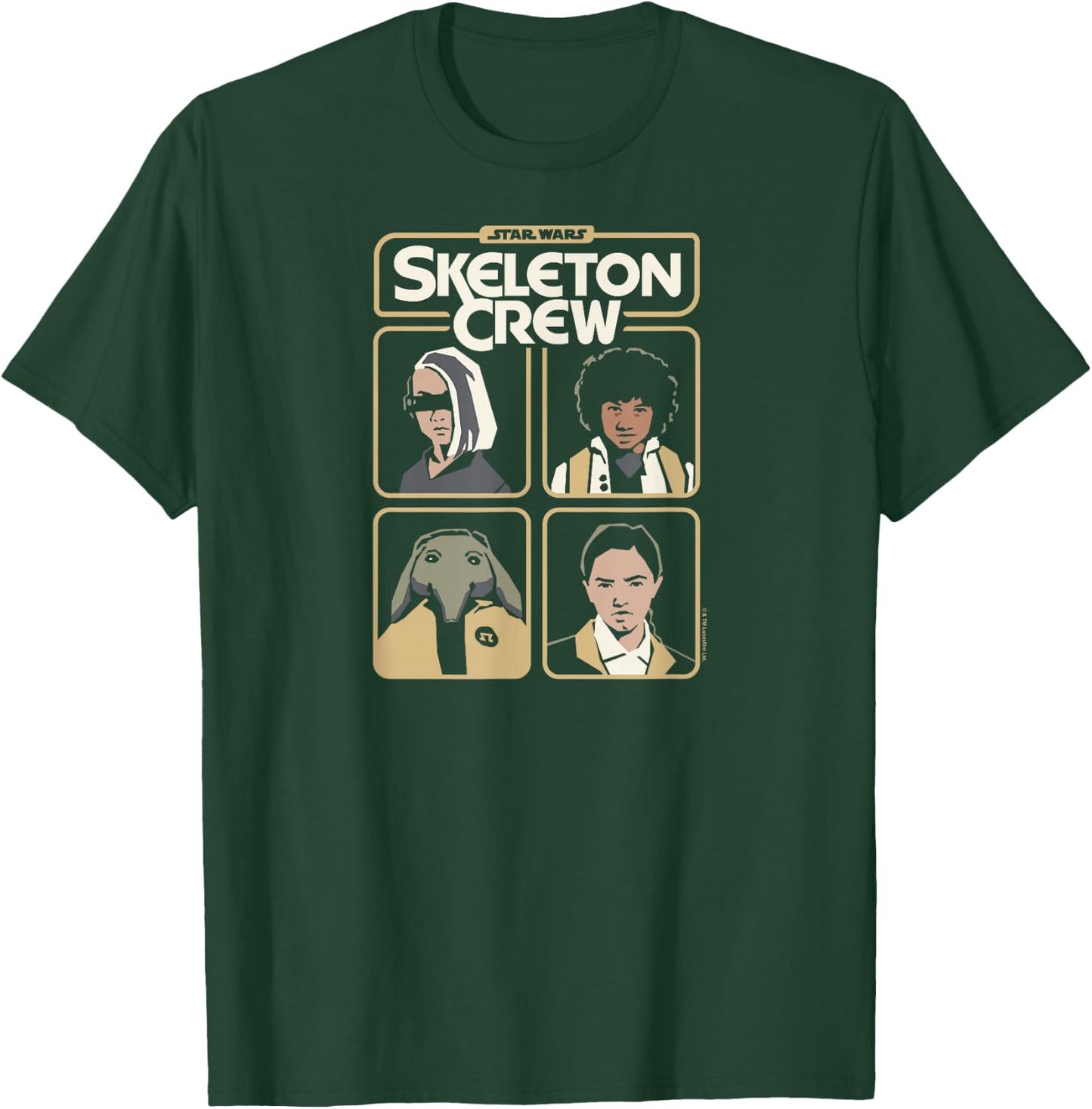 Star Wars - Skeleton Crew Grid T-Shirt - T-Shirt | Forest