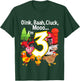 3 Year Old Farm Birthday Party Animal Barn Sounds 3rd Gift T-Shirt - T-Shirt | Forest
