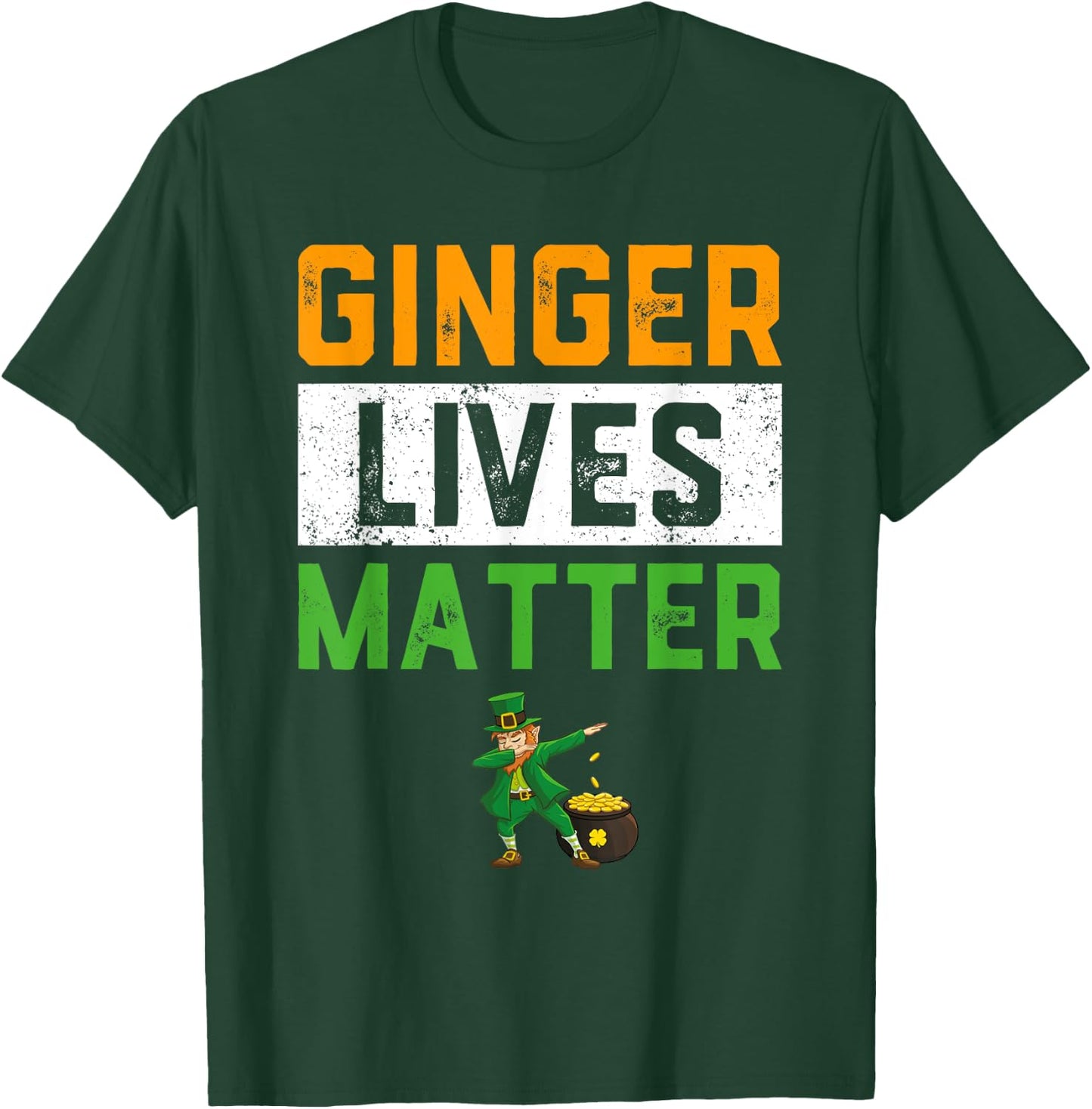 Ginger Lives Matter Shirt Kids Funny Dabbing St Patricks Day T-Shirt - T-Shirt | Forest