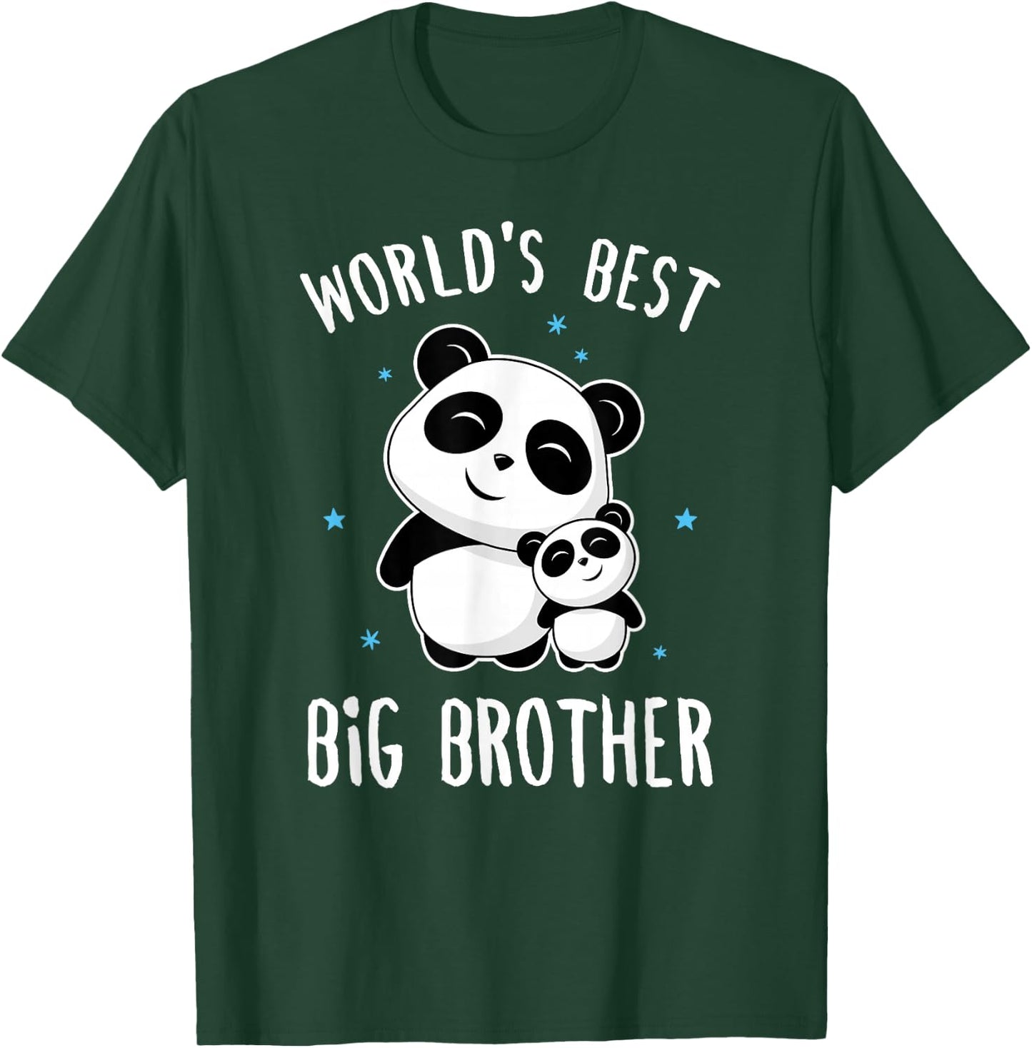 World's Best Big Brother - Cute Panda Pandas Siblings Family T-Shirt - T-Shirt | Forest