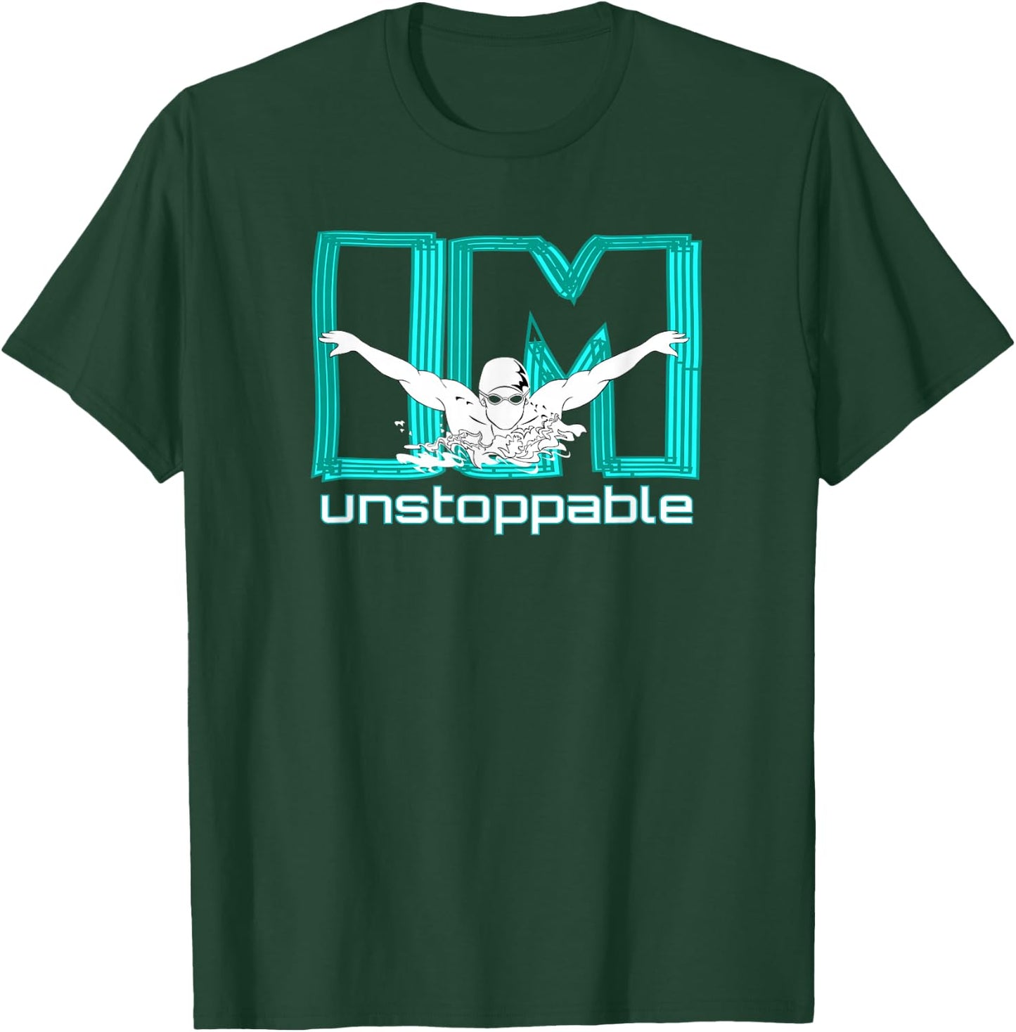 Swimmer T Shirt Funny Swim Swimming Cool Practice Proud T-Shirt - T-Shirt | Forest