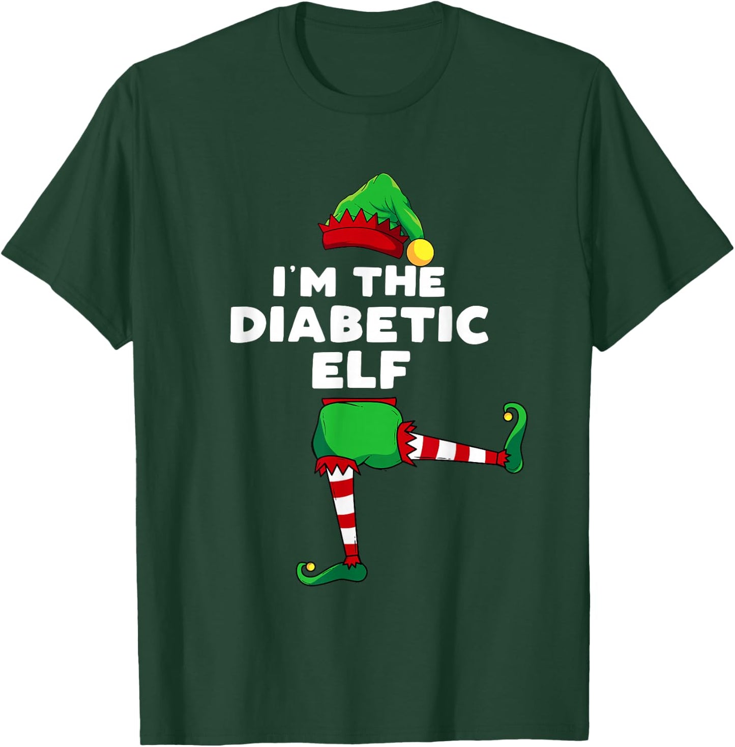 I'm The Diabetic Elf Family Matching Gift Christmas Group T-Shirt - T-Shirt | Forest