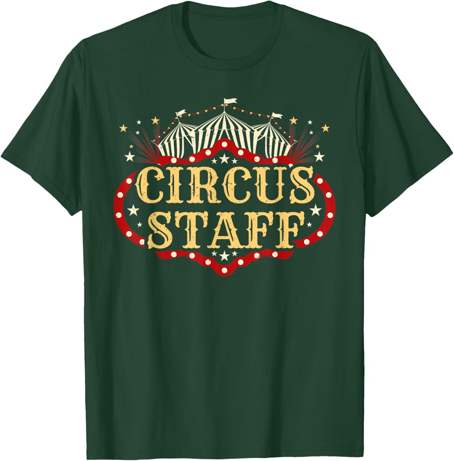 Vintage Circus Themed Birthday Party T Shirt - Event Staff T-Shirt - T-Shirt | Forest