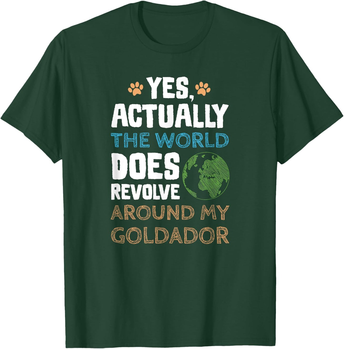 Funny Goldador Dog Gifts Men Women T-Shirt - T-Shirt | Forest