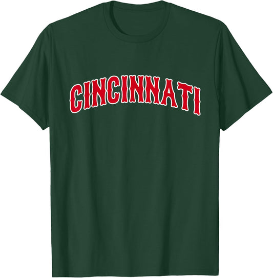 Cincinnati - Throwback Design - Classic T-Shirt - T-Shirt | Forest