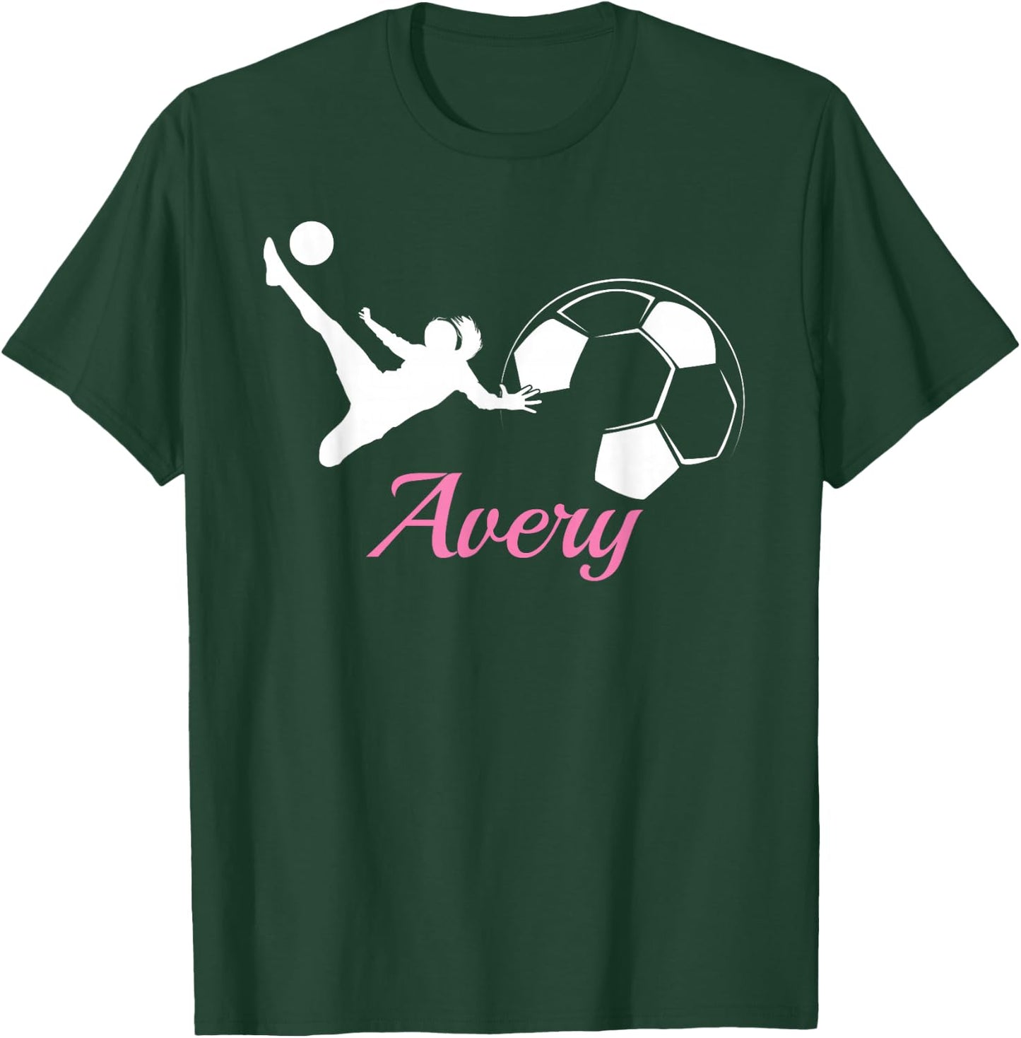 Avery Name Gift Personalized Soccer T-Shirt - T-Shirt | Forest