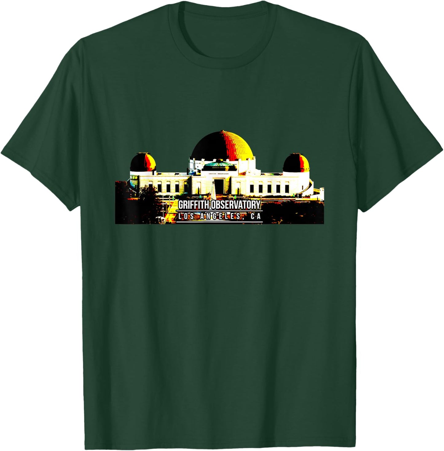 Griffith Observatory Los Angeles CA T-Shirt - T-Shirt | Forest
