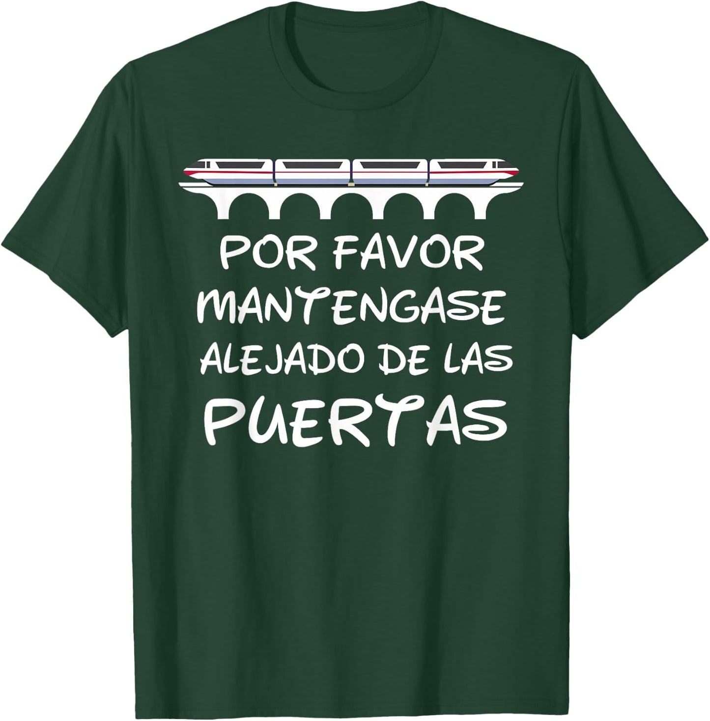 Stand Clear of The Doors Monorail Shirt Matching Vacation T-Shirt - T-Shirt | Forest