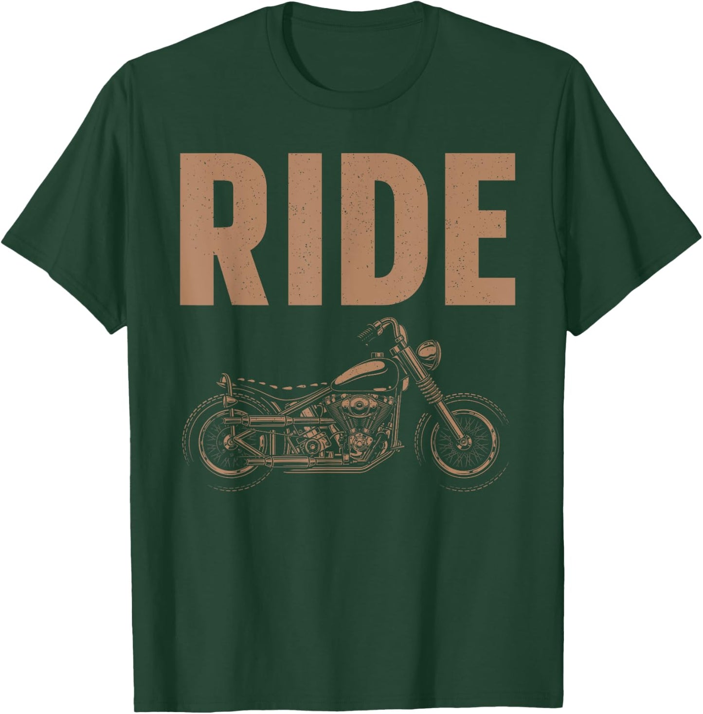 Cool Motorcycle Design Women Biking Motorcycle Lover T-Shirt - T-Shirt | Forest