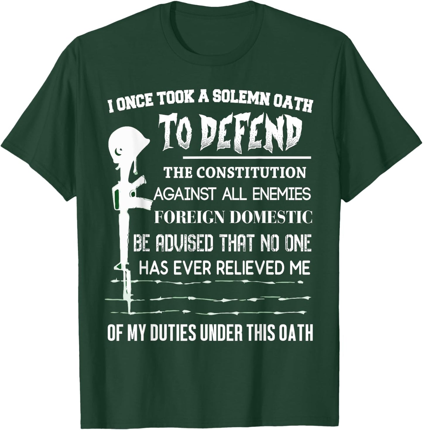I Once Took A Solemn Oath To Defend The Constitution T Shirt T-Shirt - T-Shirt | Forest
