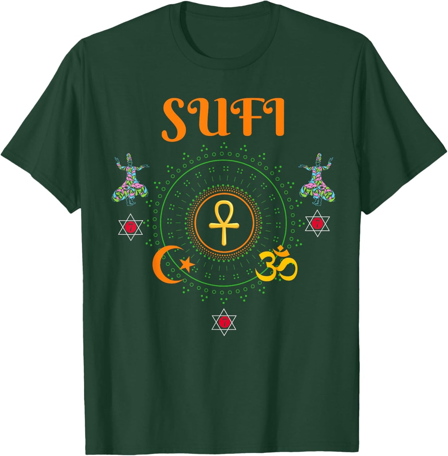 Sufi - Senegal Master, Moorish American Gift T-Shirt - T-Shirt | Forest