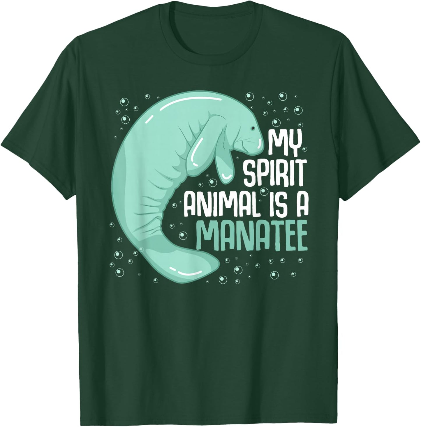 My Spirit Animal Is A Manatee Sea Cow Oceanic Creature Lover T-Shirt - T-Shirt | Forest
